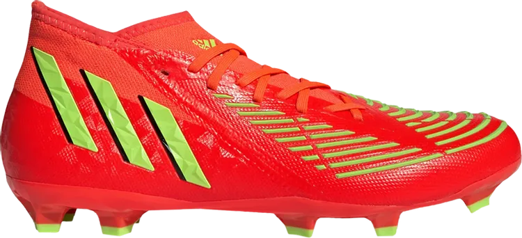 Adidas Predator Edge.2 FG 'Game Data Pack' Cleats, Red