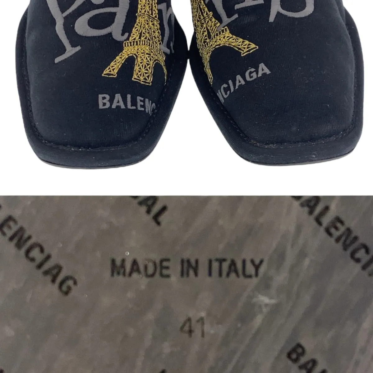 Balenciaga Canvas Paris Slipper Sandals