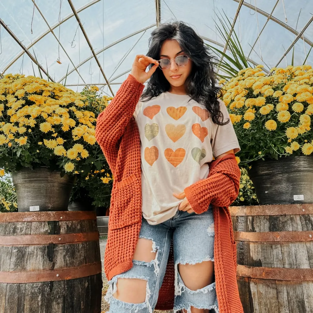 Cutie Fall Hearts Tee