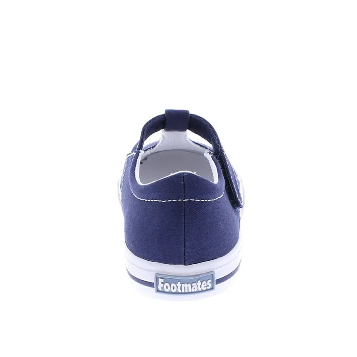 Footmates Drew T-Strap Canvas Sneaker