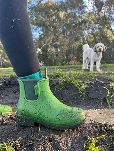 Merry People Bobbi Gumboot - Grasshopper Green