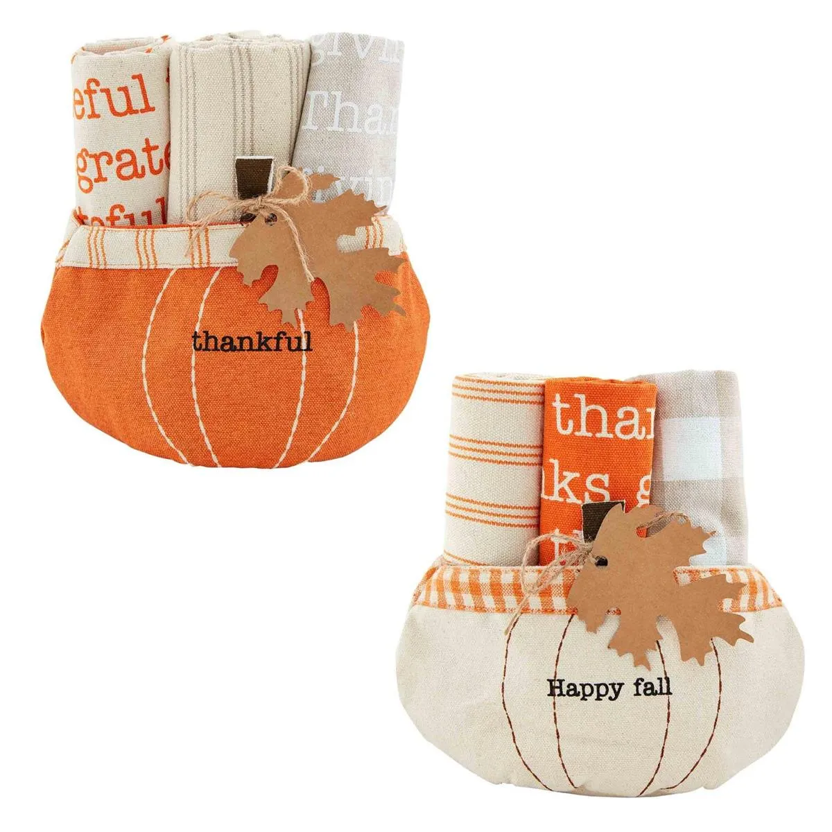 PUMPKIN TOWEL BUCKET SETS