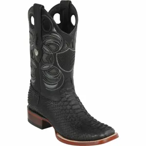 Python Snake Boots Mens Square Toe