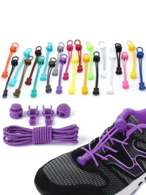 Stylish Elastic Laces for Sports Shoes without Ties with Spring Buckles - SF1127